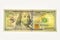 Franklin watermark on 100 bill. fragment of 100 dollar banknote with visible details of banknote reverse for design