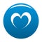 Frantic heart icon blue