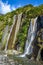 Franz Josef glacier waterfalls, New Zealand