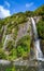 Franz Josef glacier waterfalls, New Zealand