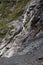 Franz Joseph Glacier and small waterfall. South Island, New Zealand