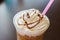 Frappe Coffee With Chocolate Topping