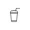 Frappe cup line icon