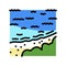 fraser island color icon vector illustration