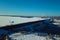 Fraternal hydroelectric power station, view of dam and river, in