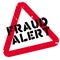 Fraud alert rubber stamp