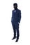 Fraud concept - man in business suit and black mask isolated on