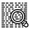 Fraud magnifier search icon, outline style