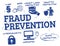 Fraud prevention concept doodle