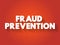 Fraud prevention text quote, concept background