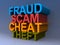 Fraud, Scam, Cheat, Theft graphic