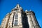 Frauenkirche of Dresden, blue sky, east