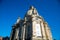 Frauenkirche of Dresden, blue sky, east