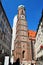 Frauenkirche view from the street, Munich