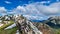 Frauenkogel - Panoramic view on the Frauenkogel (Dovska Baba) the Karawanks in Carinhtia. Triglav in the distance