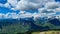Frauenkogel - Panoramic view on Jesenice in the Karawanks in Slovenia