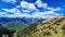 Frauenkogel - Panoramic view on Jesenice in the Karawanks in Slovenia