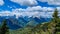 Frauenkogel - Panoramic view on Jesenice in the Karawanks in Slovenia