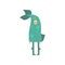 Freak man character in funny fish costume, freaky masquerade or carnival costume, creative party in crazy style cartoon