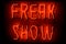 Freak Show neon sign