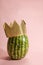Freak watermelon wearing a crown
