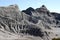 A freakishly shaped rock in the Lifeless Wasteland Dinosaur Park near Calgary