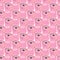 Freaky Abstract sad face seamless pattern. Valentine's Day Funky Bizarre face background .