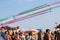 Frecce Tricolore, Three-Colored Arrows in Ladispoli, Italy