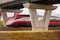 Frecciarossa runaway train under the viaduct