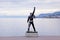 Freddie Mercury statue on waterfront of Geneva lake, Montreux, S