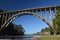 The Frederick W. Panhorst Bridge, more commonly known as the Russian Gulch Bridge in Mendocino County, California USA