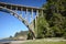 The Frederick W. Panhorst Bridge, more commonly known as the Russian Gulch Bridge in Mendocino County, California USA