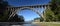 The Frederick W. Panhorst Bridge, more commonly known as the Russian Gulch Bridge in Mendocino County, California USA