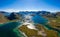 Fredvang Bridges Panorama Lofoten islands