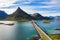 Fredvang Bridges Panorama Lofoten islands