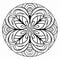 Free Adult Coloring Pages: Mandala Leaf Coloring Page