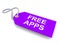 Free apps tag or label