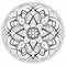 Free Art Deco-inspired Mandala Flowers Coloring Page