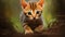Free Bengal Kitten Wallpaper: Cartoonish Innocence In Eerily Realistic Speedpainting Style