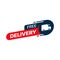 Free delivery icon, truck or shipping service sign