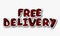Free delivery sticker