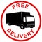 Free delivery symbol