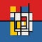 Free Download Marcel Mondrian - Abstract Pop Art Illustration