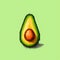 Free Download: Pixel Avocado Image In 1990s Style