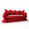 Free Download: Playful Whimsicality Red Sofa 3d Model