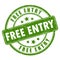 Free entry rubber stamp