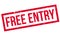 Free entry rubber stamp