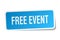 free event sticker