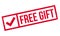 Free Gift rubber stamp