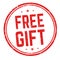 Free gift sign or stamp